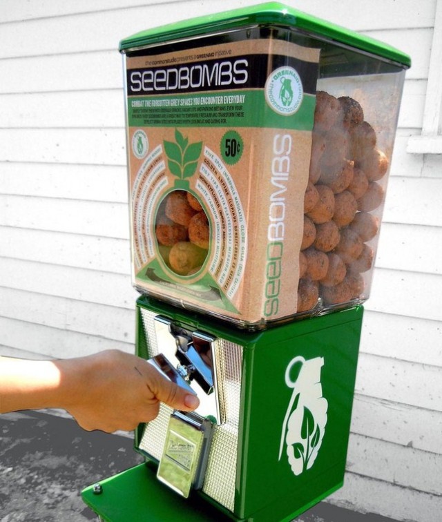 Greenaid Seedbomb Vending Machine