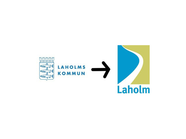 Laholm får också ny logotyp