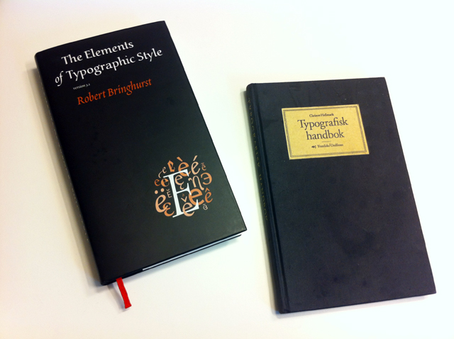 Boktips, två bra böcker om typografi