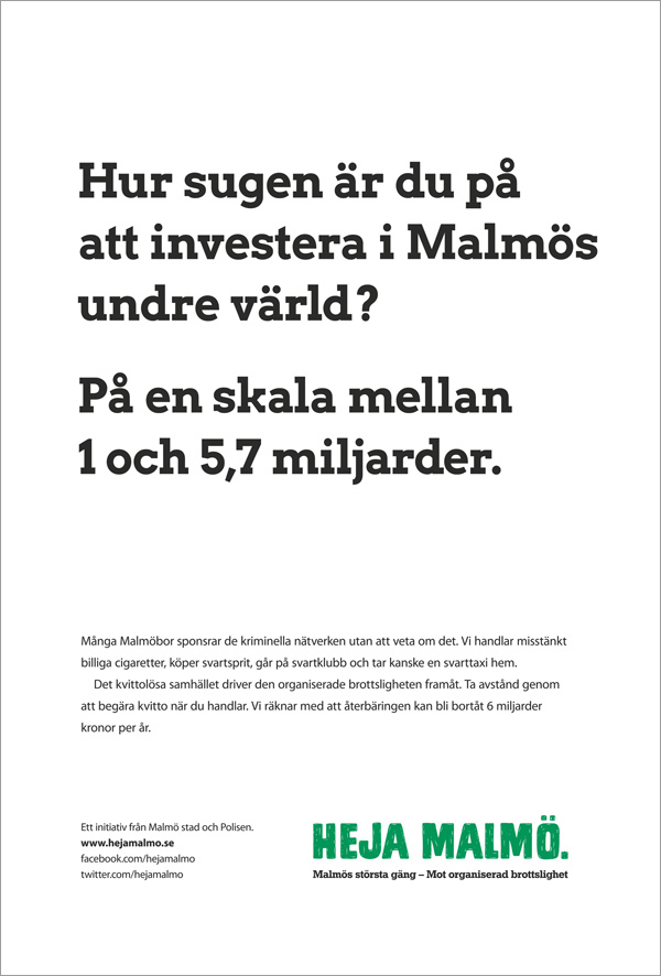 Heja Malmö, Malmö stad och Polisen